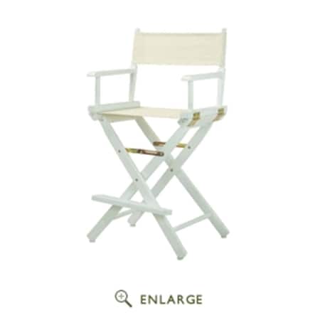 Casual Home 220-01-021-12 24 in. Directors Chair White Frame with Natural & Wheat Canvas 220-01/021-12